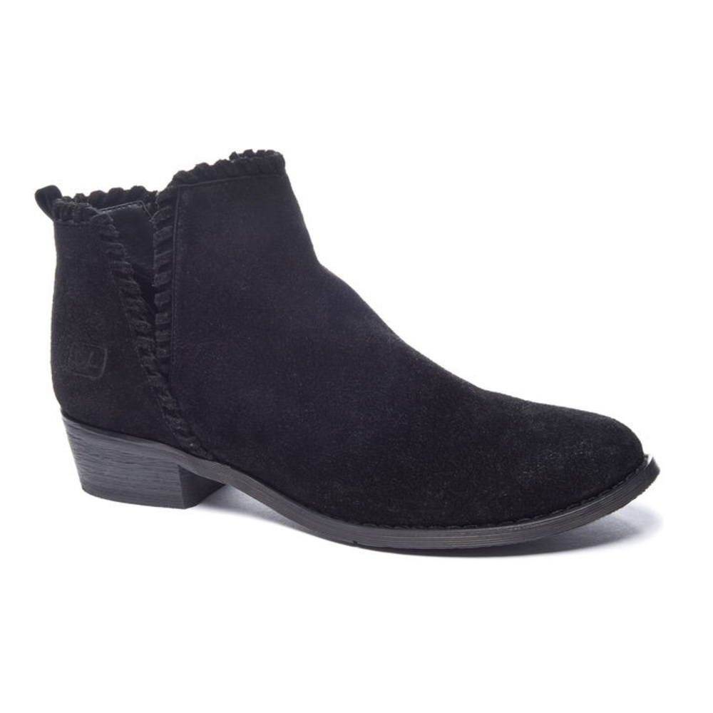 Black Suede Ankle Booties - Picture 3 of 8